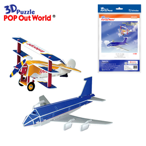 3D Puzzle Passenger Plane/Fokker DR-1  Made in Korea